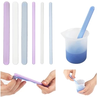 3 Pcs DIY Silicone Haste Agitadora De Resina De Redonda Cristal Epoxy Bastão Agitador