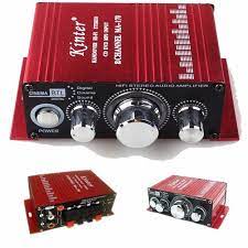 Mini Modulo Amplificador 2 Canais Carro Barco Mp3 Home