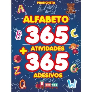 Alfabeto - Prancheta com 365 Atividades e Adesivos