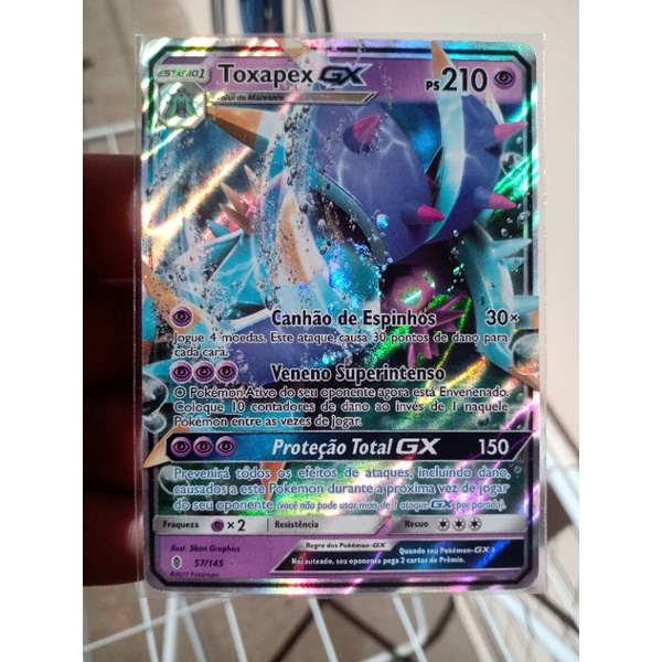 Carta Pokémon Lendário Solgaleo Gx Rainbow Sol E Lua