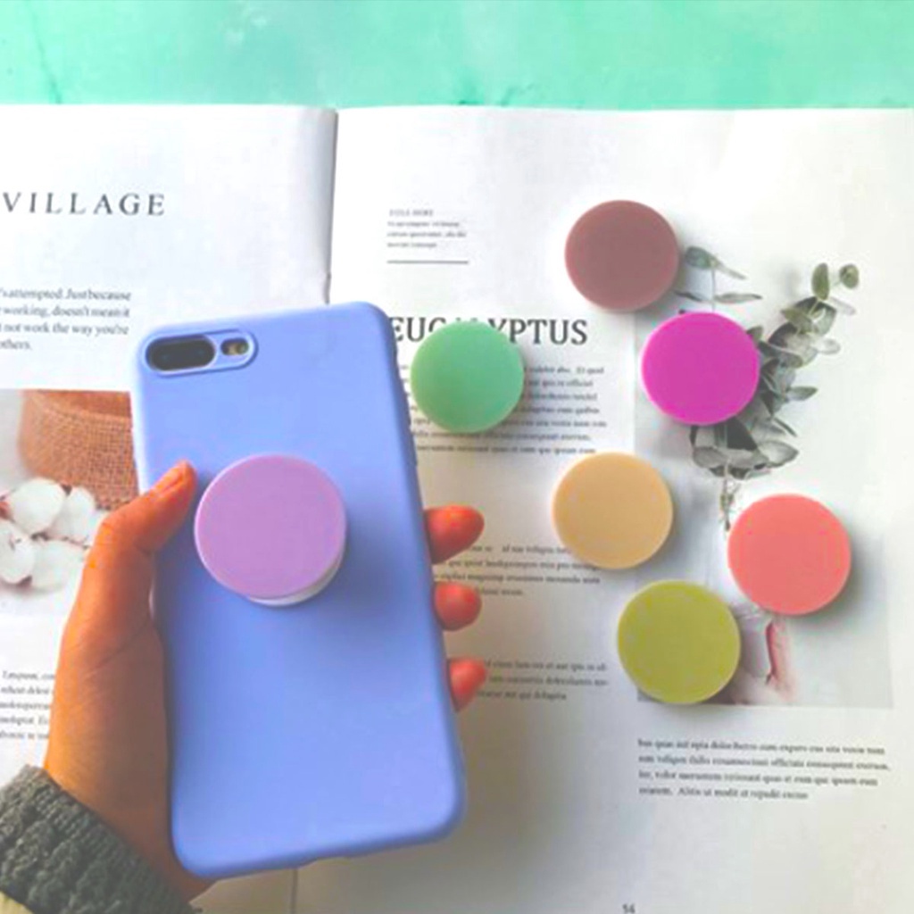 Pop Socket Suporte Para Celular Liso E Redondo Bola Sem Glitter V Rias