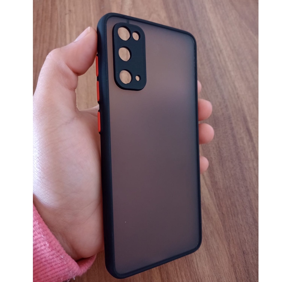 Capa Capinha Case Translúcida Fosca Preta Samsung Galaxy S20 FE