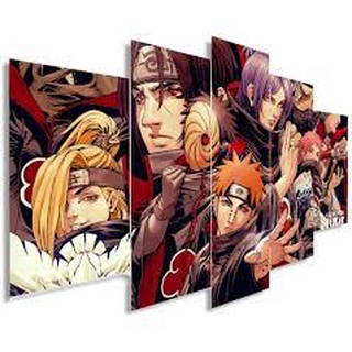 Clássico japonês Anime Naruto Cartaz, Pintura de lona, Uchiha Kakashi  Gaara, Decoração para casa, Wall Art