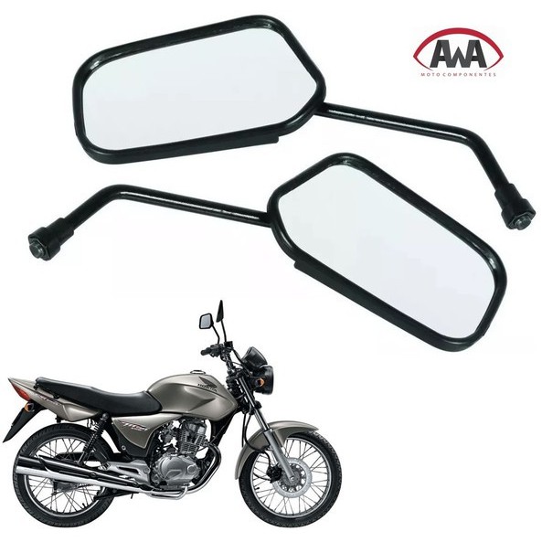 Par Retrovisores Espelho Para Honda Cg Titan Today Fan 125/150 - Tamanho Original.
