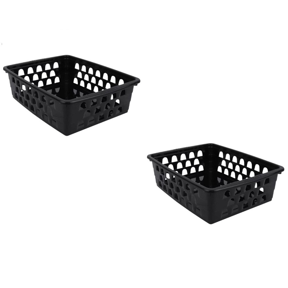 Kit Com 2 Cestos Organizador Multiuso Cozinha Medio Preto | Shopee Brasil