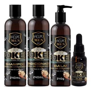 Kit Felps Men - Sh. + Condicionador + Balm 240ml + Oleo 30ml
