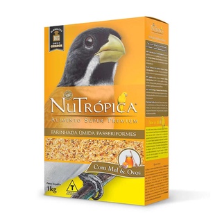 Ração NuTrópica Farinhada Úmida Passeriformes Mel e Ovos - 1kg