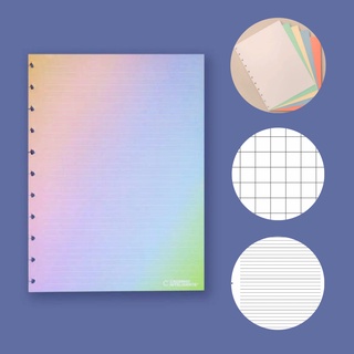 Refil de folhas do Caderno Inteligente Médio - Pautado, Pontilhado, Quadriculado, Liso