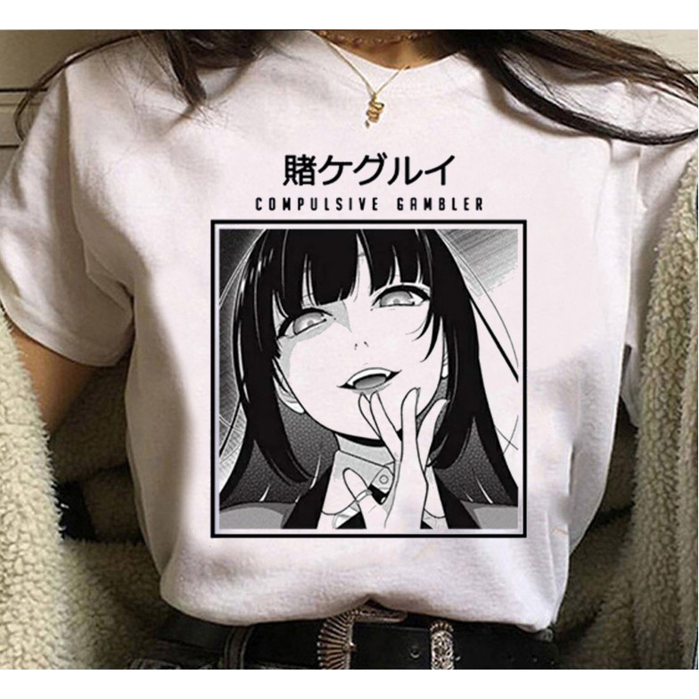 Camiseta Feminina Anime Kakegurui Yumeko Kirari Saotome Unissex