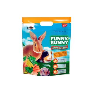 Ração Para Hamster Coelhos Porquinho da India Roedores Funny Bunny Delícias Da Horta 1,8kg