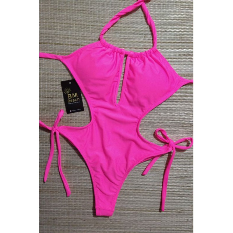 Maiô de banho Fio Dental com busto decotado BM BEACH | Shopee Brasil