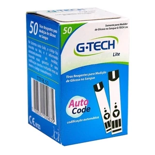Tira Para Medir Glicose Gtech Lite 50 Un