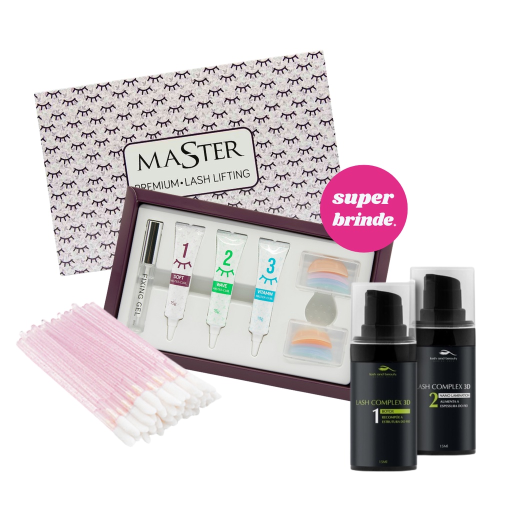 Kit Lash Lifting Master + Combo Complex 3d | Shopee Brasil