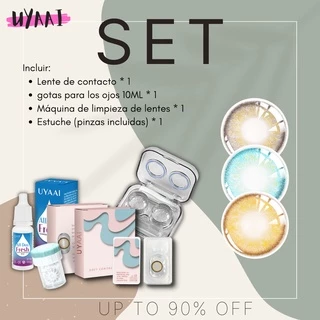 [Lentes De Contato Macias Com Solução E Kit De Viagem | UYAAI Melhor Vendedor Série Russa