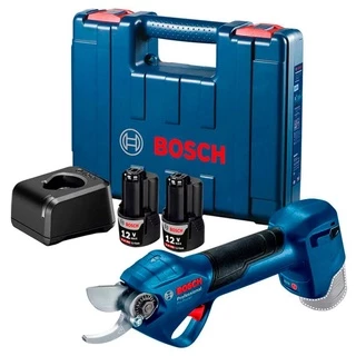 Tesoura Para Poda 12V Pro Pruner BRUSHLESS Com 2 Baterias 2.0AH Carregador e Maleta BOSCH