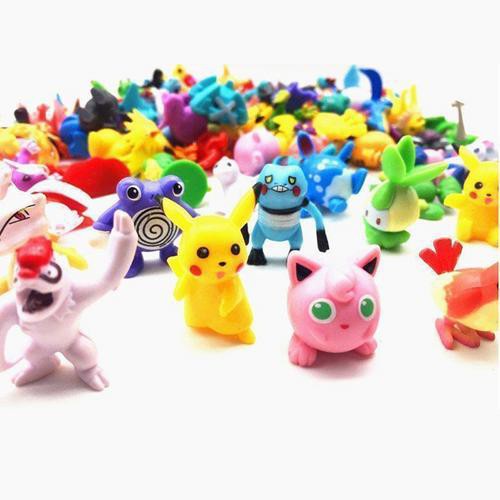 Kit Com 24~144 Bonecos Miniatura Variados Pokemon