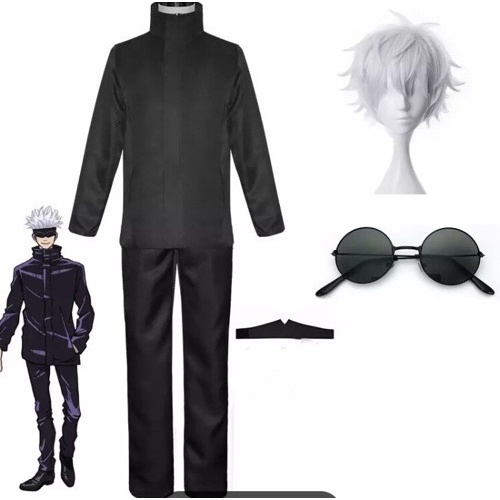 Fantasia Satoru Gojo Completo cosplay Adulto/Infantil | Shopee Brasil
