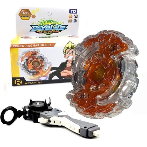 Beyblade Burst B-36 Rising Ragnark +caixa +lançador +grip | Shopee Brasil