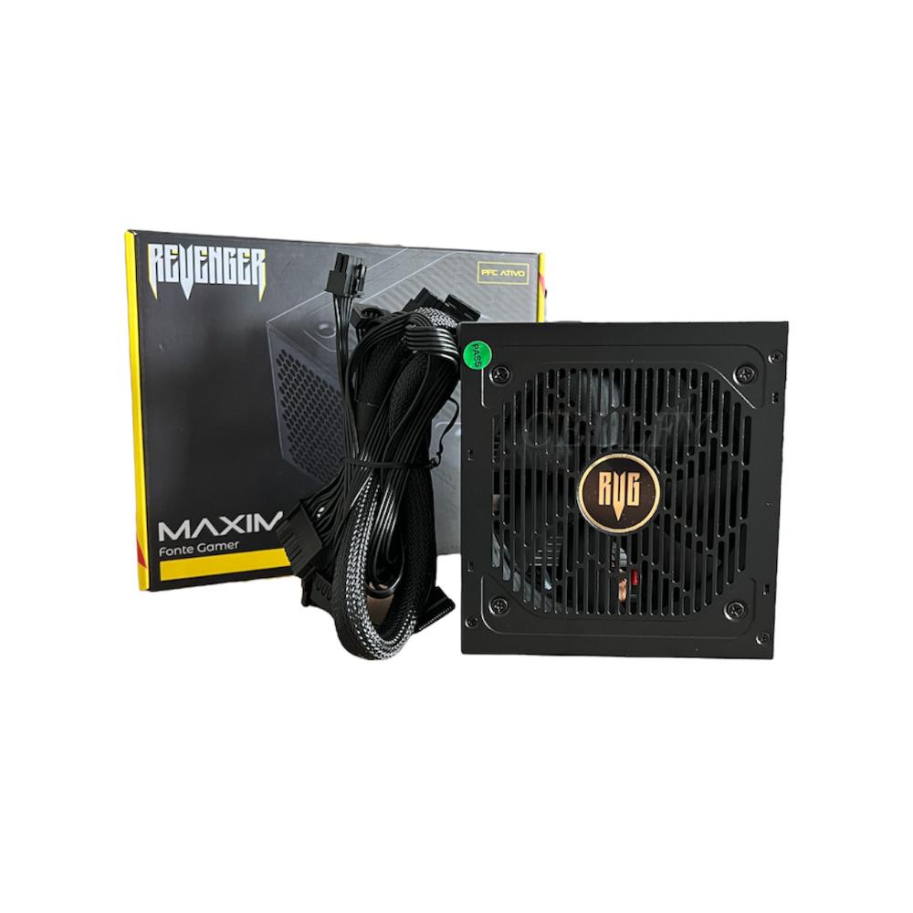 Fonte de Alimentação PC Gamer Potência 650W 100~240Vac