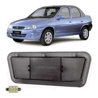 Lanterna Teto Corsa Sedan Classic 2003 2004 2005 Até 2010 Fumê Com Lâmpada Led