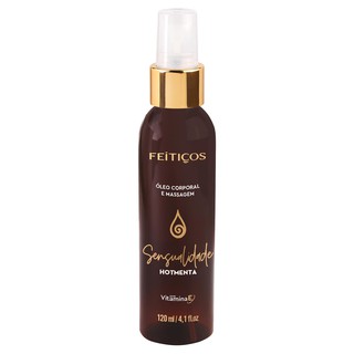 Óleo Para Massagem Relaxante e Revigorante Com Vitamina E, Aroma: Hot Menta Contém: 120ml