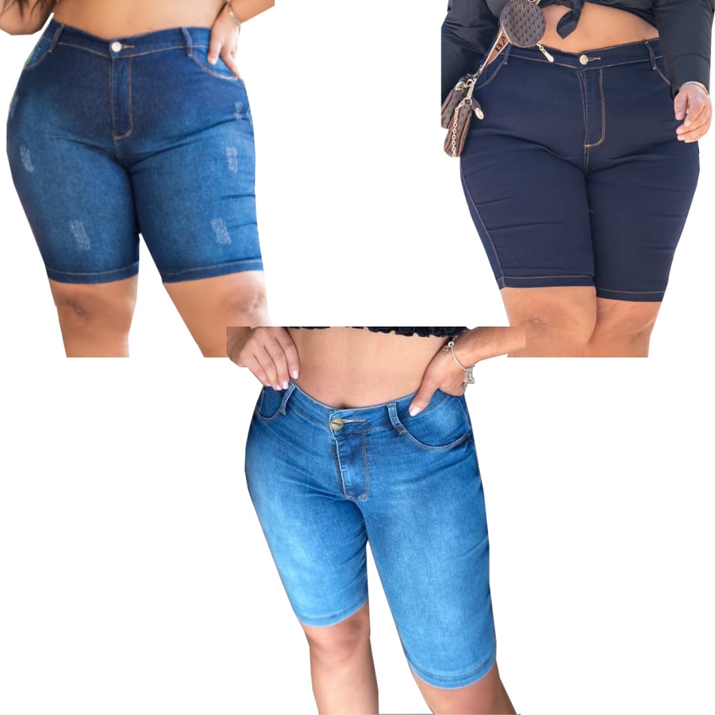 Bermudas femininas hot sale para gordas