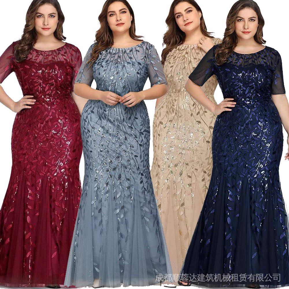 Vestidos de festa plus size 2024 no brás