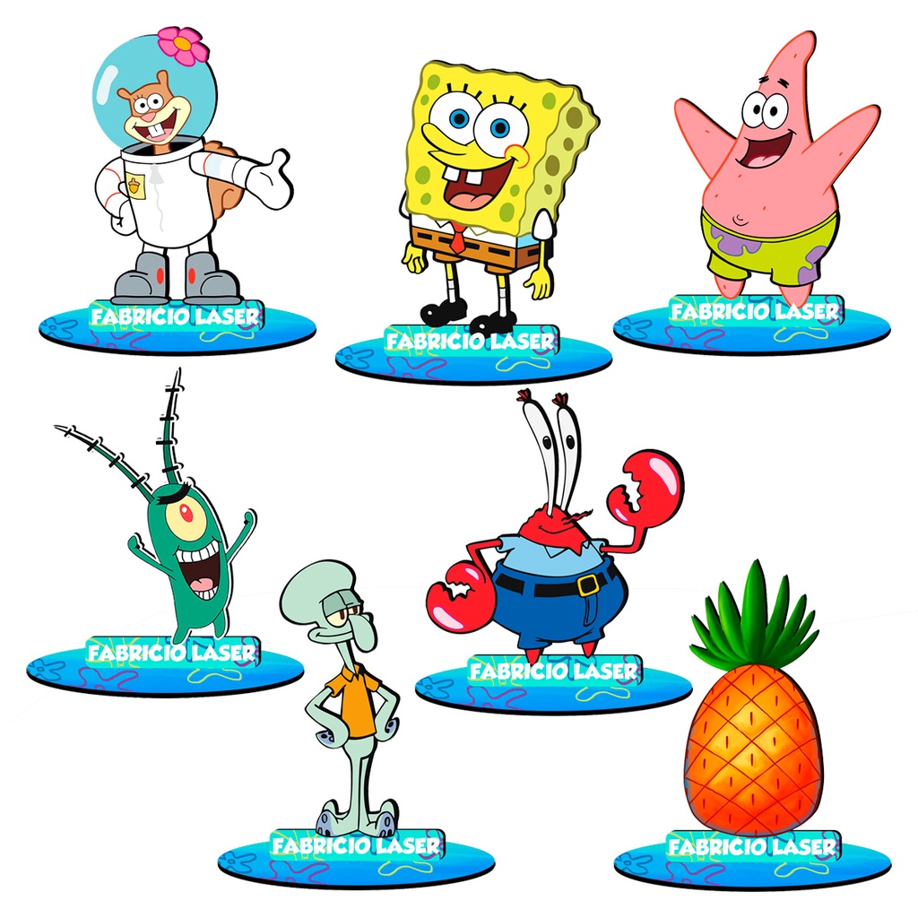 Festa Tema Spongebob con Patrick, Sandy e Plankton