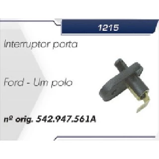 Interruptor Botão Da Porta - Linha Ford - 1 Um Polo