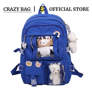 Crazy Bag Large-capacity Mochila Estudantil ins Escolar Japonesa Versão Feminina Coreana Chique Sen080751