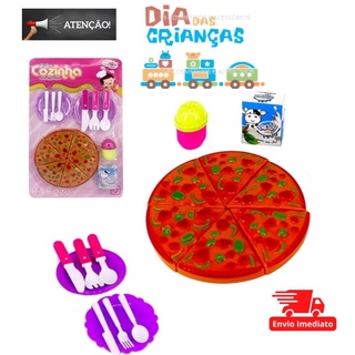 Kit Pizza de Brinquedo Comidinha Infantil Velcro + Acessório - Bambinno -  Brinquedos Educativos e Materiais Pedagógicos