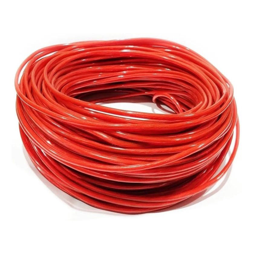 Rolo Fio Cabo Permak 4mm Flexivel Automotivo - Preto/Vermelho