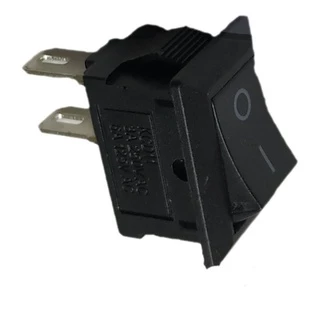 10x Mini Chave Gangorra Kcd11-101 Liga/desliga 2t 3a 250v Preto
