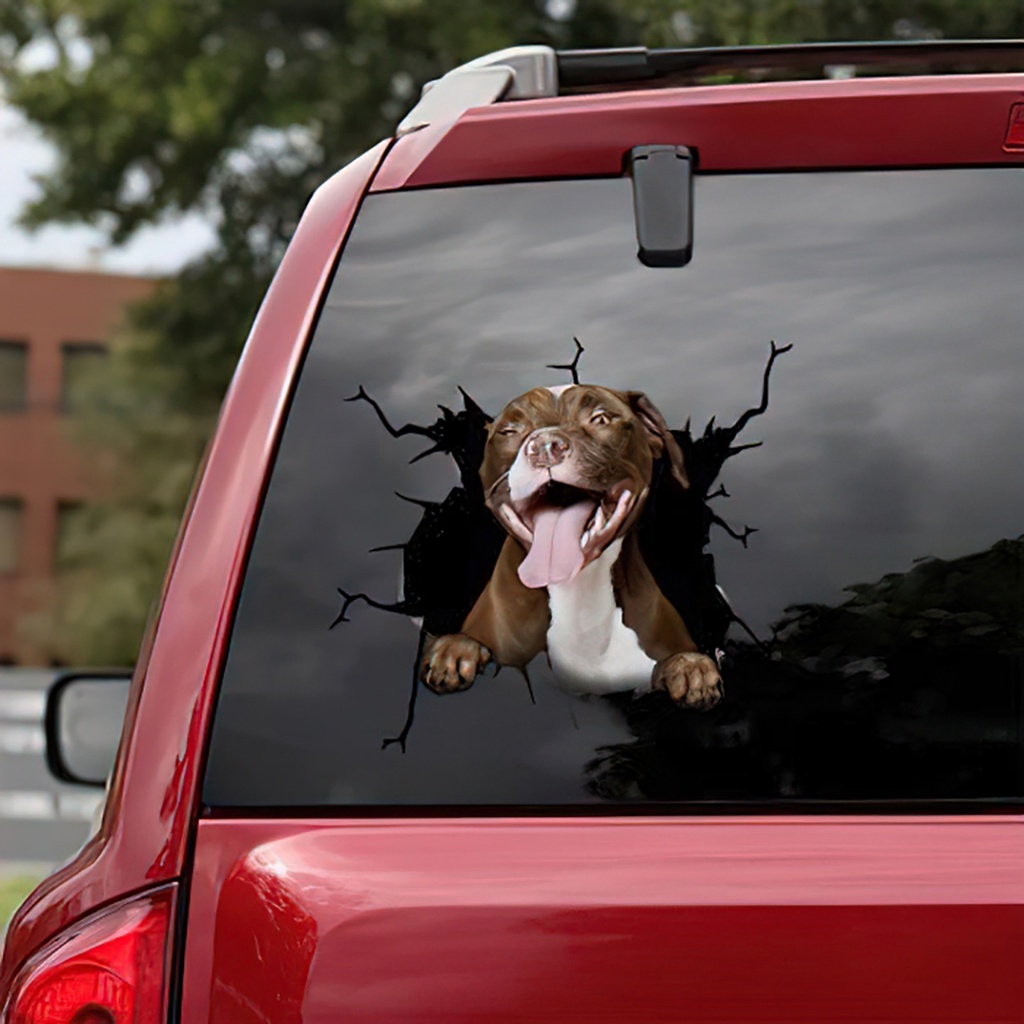 Adesivo de Carro Cachorro Buldogue Inglês