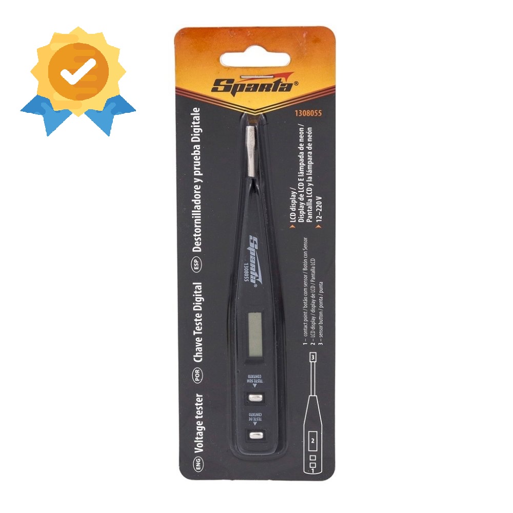 Chave de teste Digital Multiteste Bivolt Detector De Tensão Eletricista Profissional e uso doméstico