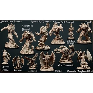 MINIATURAS RPG Dungeons & Dragons ESPECIAIS (Bosses) E PROMOS Da Loja,