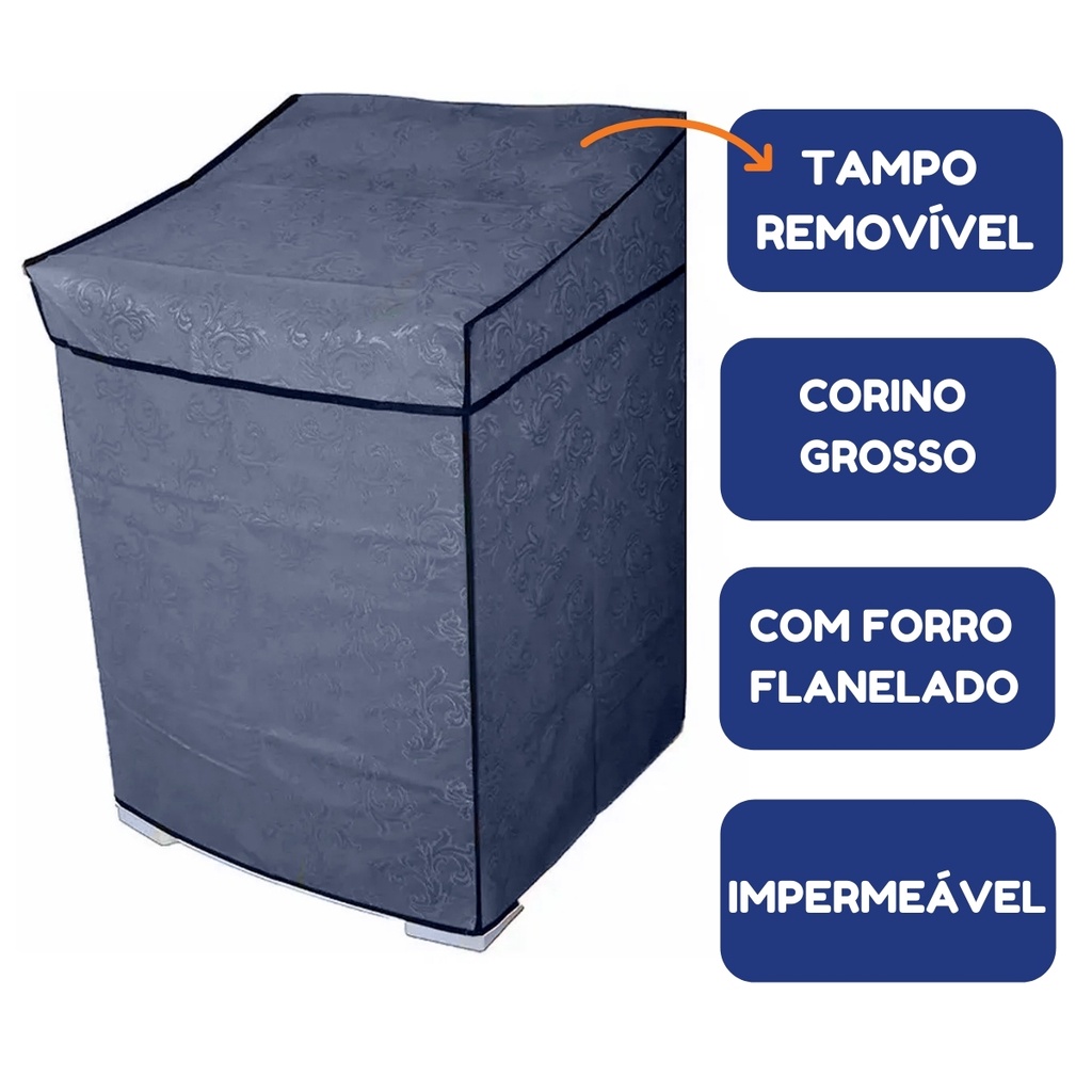 Capa para Máquina de Lavar Roupas Electrolux 13kg