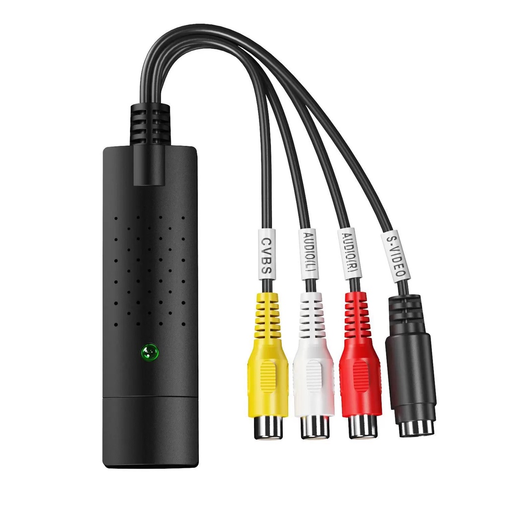 Placa Captura Áudio E Vídeos S-vídeo Rca X Usb 2.0 Filmagems