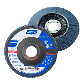 Disco de Lixa 115mm Flap Disc Grao 120 Inox Capa Unica Nor
