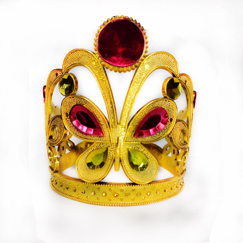 Tiara de Princesa Dourada com cristais Para Fantasia Shopee Brasil