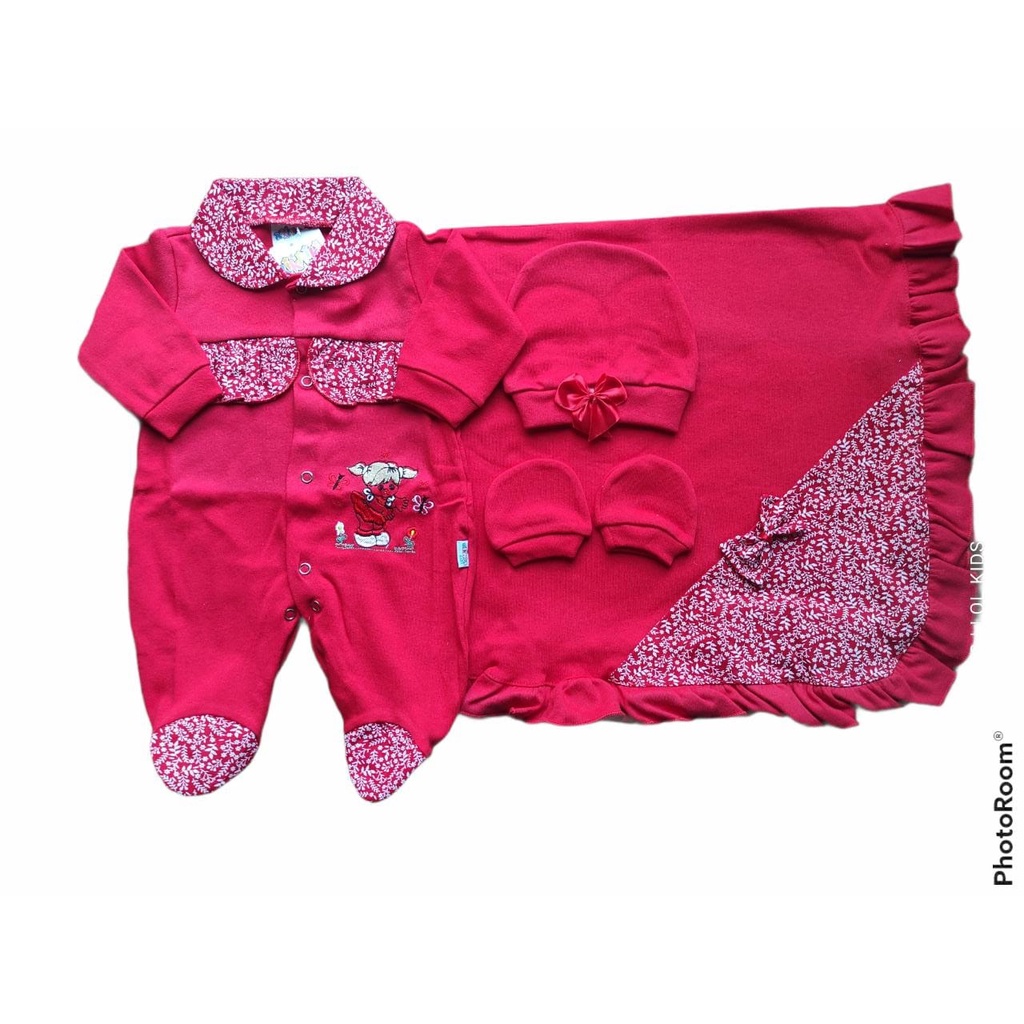 Kit Roupa Bebê Menino 0-3 Meses - 9 Pcs Bebe Reborn (55cm) 6 Bodys