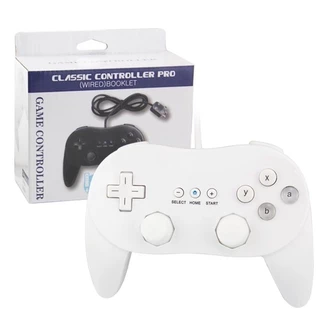 Controle Clássico Classic Grip Nintendo Wii e Wii U Branco