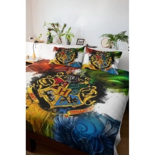 Lençol Solteiro 2 Pç Casal Queen ou King 3 Pç Harry Potter Série Filme Bruxo