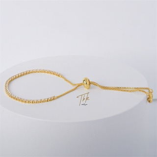[TBK 18K Gold Birthstone Pulseira Ajustável Acessórios Para Hipoalergênica 40Bbracelet Feminina