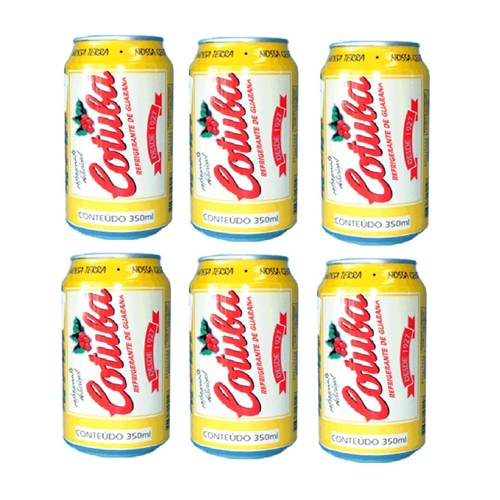 Refrigerante Cotuba Guaraná Lata 350ml Kit 6 Unidades | Shopee Brasil