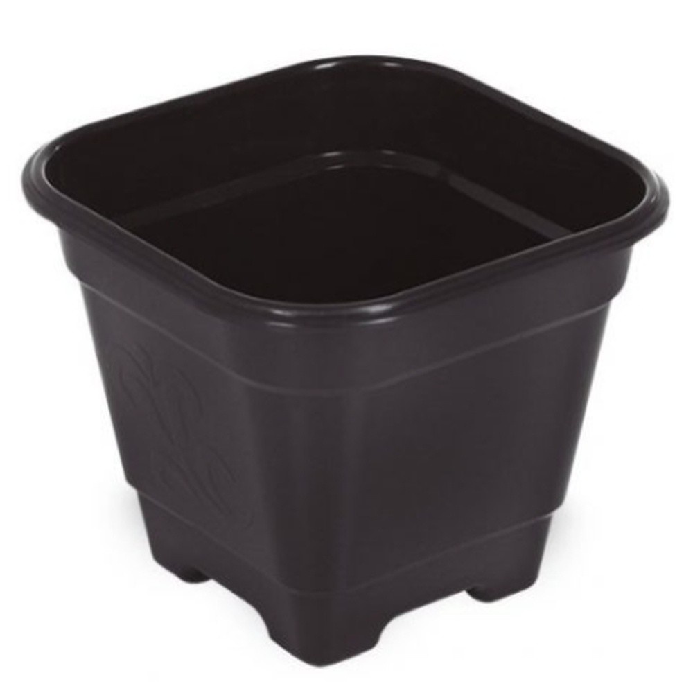 Vaso de Plantas Quadrado Grande30x30x29 Preto 25295 Arqplast