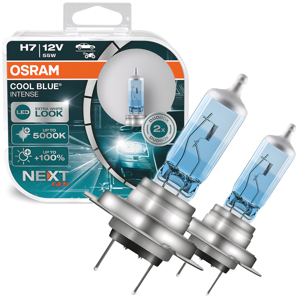 OPEN BOX Osram Cool Blue Intense NEXT GEN H11 Halogen Headlight Bulbs – 55W 12V Pair (MC254)