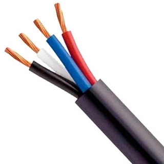 Cabo PP 4 vias para extensão 4x1,5 Preto - venda por metro