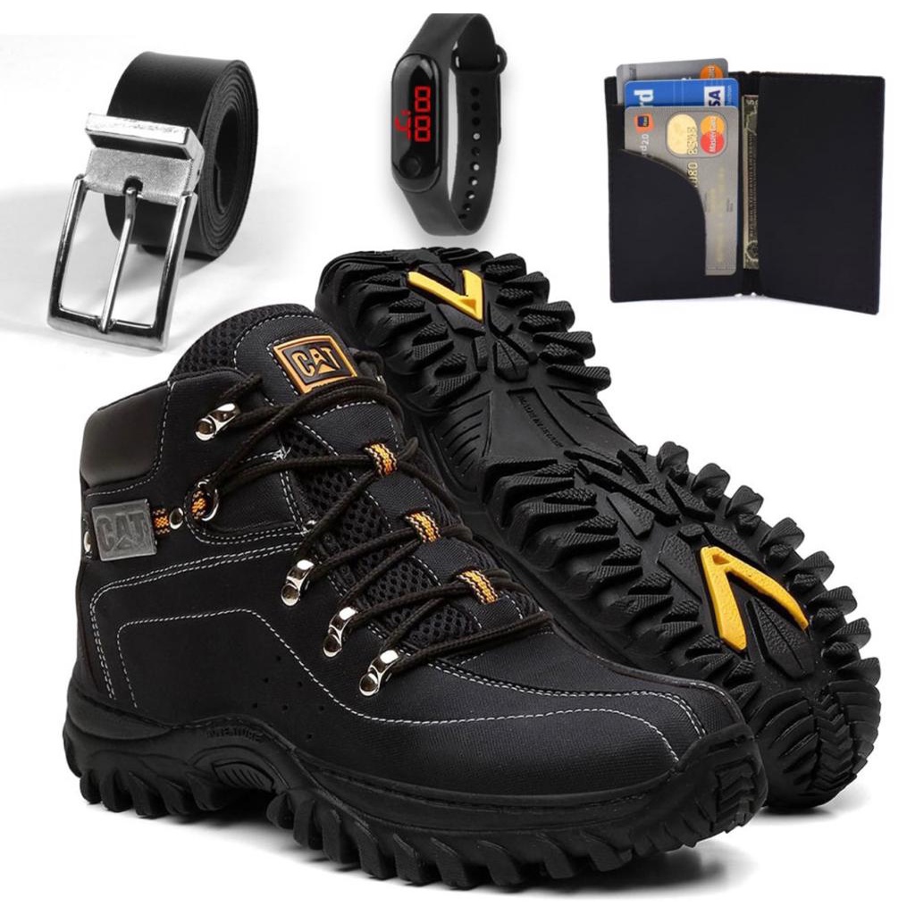 Bota caterpillar masculina impermeavel