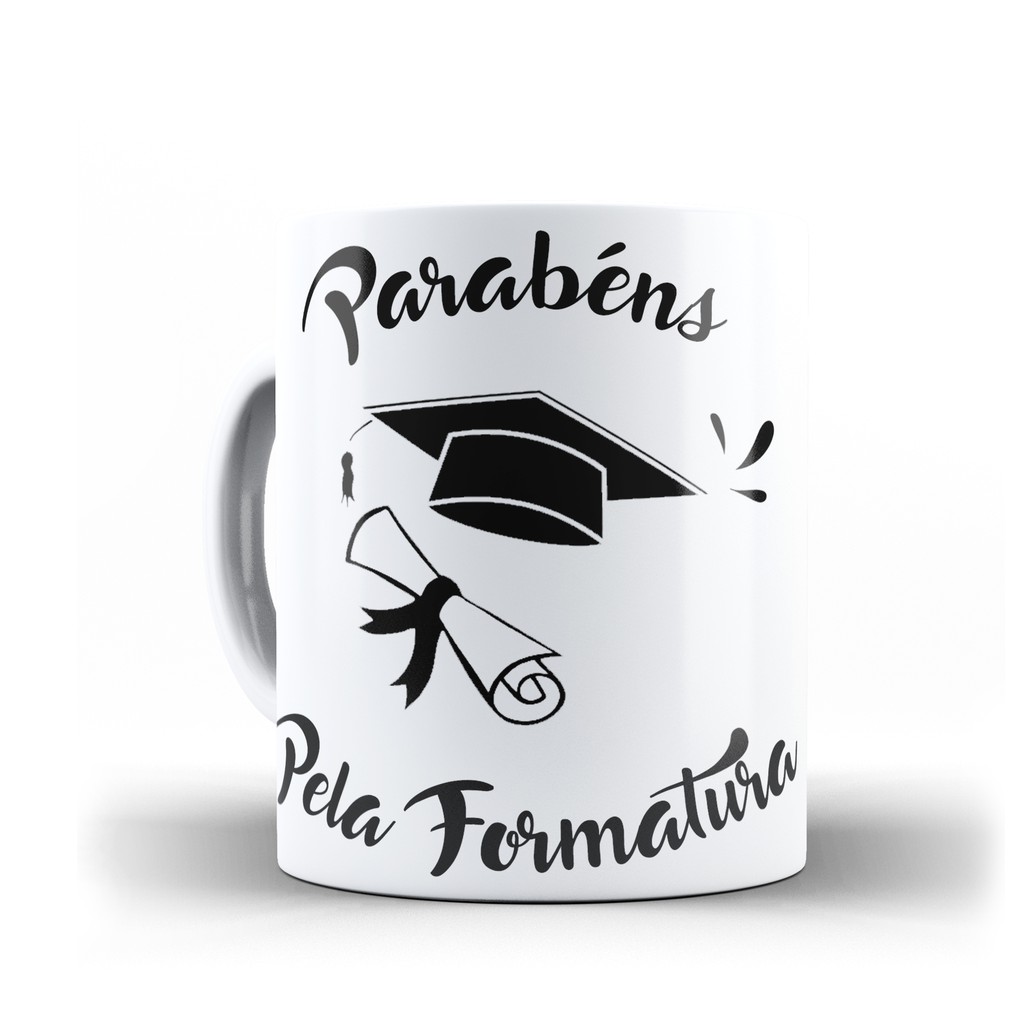 caneca formatura parabéns pela sua formatura formando | Shopee Brasil